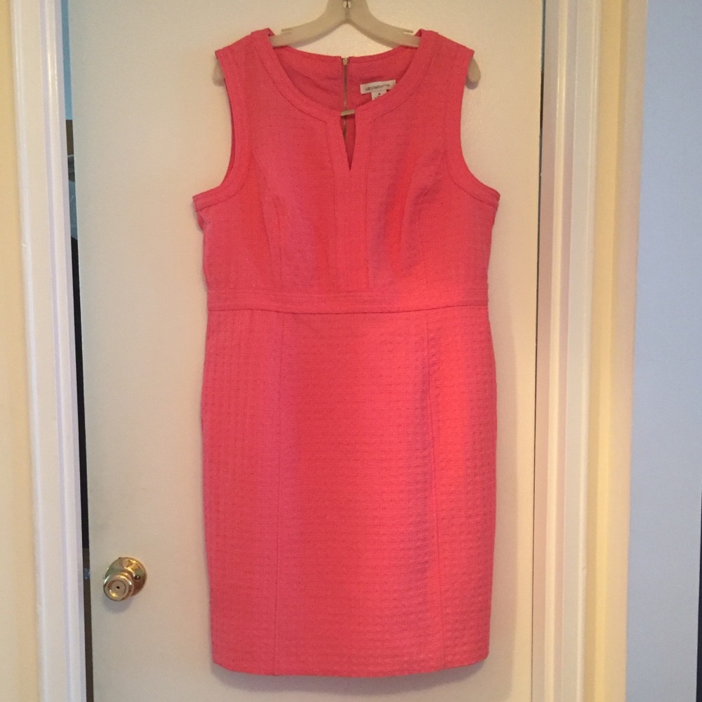 Liz Claiborne coral dress - Picture 4 of 8
